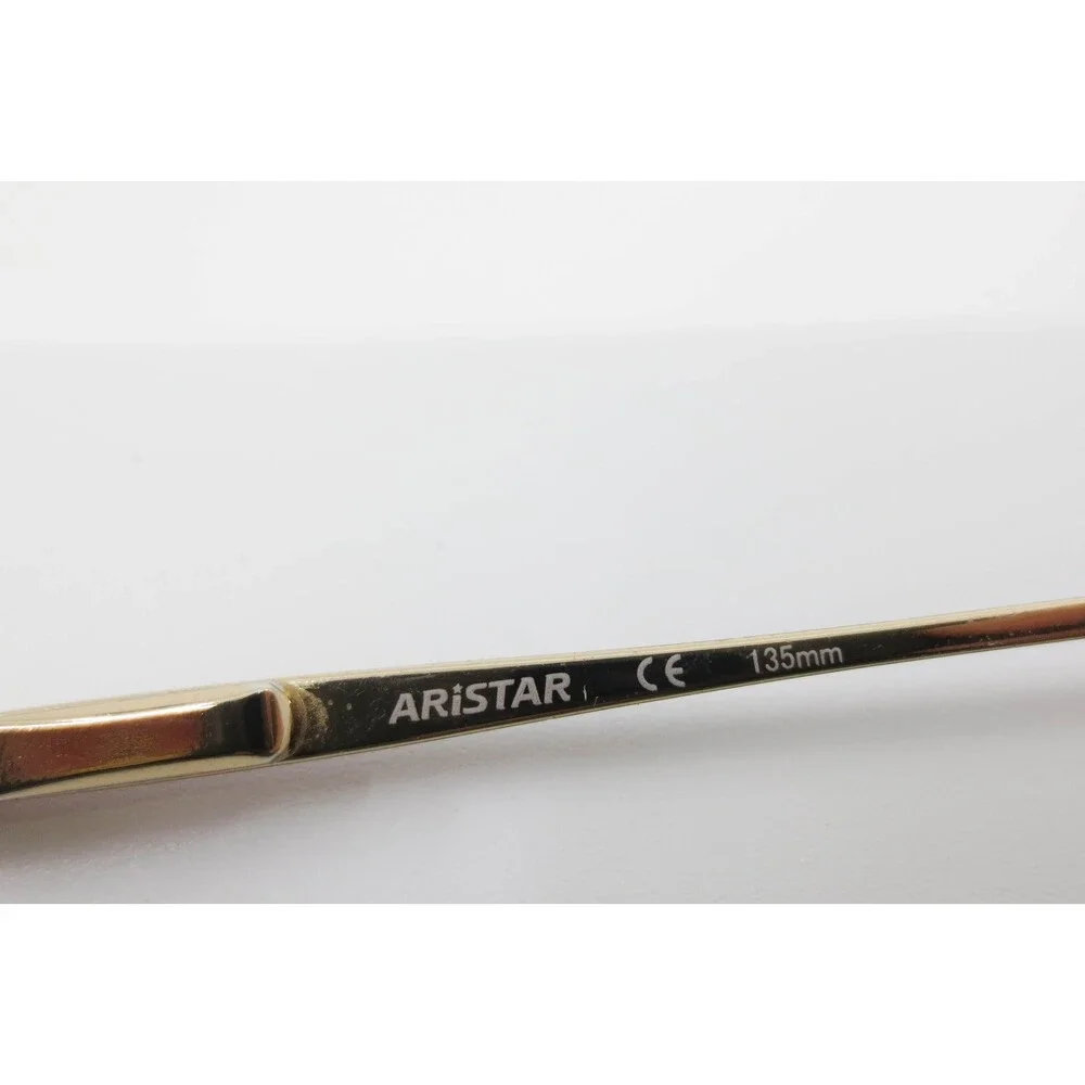 Charmant Aristar AR6895 Gold Burgundy Semi Rimless Eyeglasses Frames 52-19-135